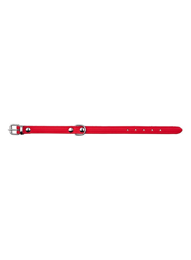 NIBEMINENT Leather Basic Collar Red 19-24cm