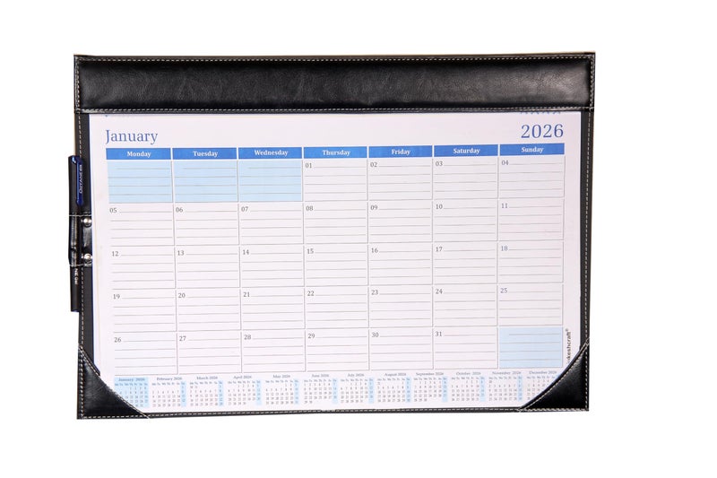 Sukeshcraft Table Planner Calendar 2026 (January 2026 – December 2026) (18.5"x13"Inch.) (2Tone Black) - Image 2