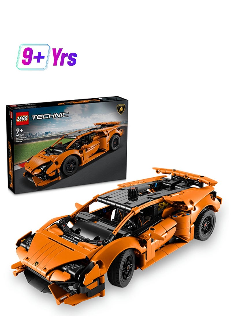LEGO Technic Lamborghini Huracán Tecnica Orange Set, Sports Car Toy for 9 Plus Year Old Kids, Boys & Girls, Model Building Kit for Creative Play, Kids' Bedroom Decoration, Birthday Gift Idea 42196 (806 pieces)  - Image 1