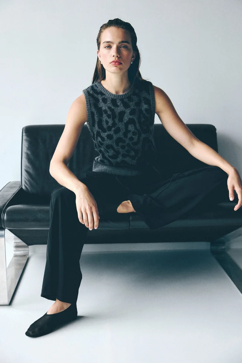 H&M Jacquard-knit sweater vest