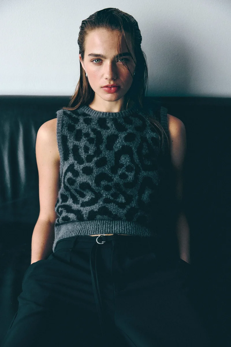 H&M Jacquard-knit sweater vest