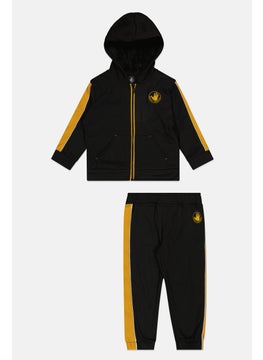 Toddlers Boy 2 Piece Sweatshirt And Pants Set, Black