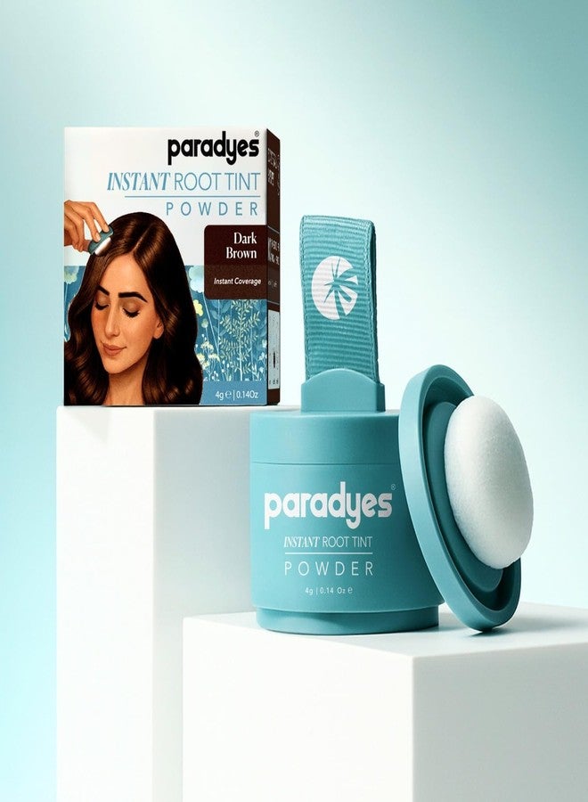 Paradyes Cover Up Powder Dark Brown Instant Root Tint | Covers Grey Roots & Bald Spots Instantly for Women & Men | Long-Lasting | Matte Finish | Easy Application | 4gm - Image 2