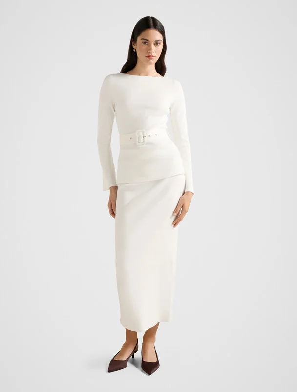 Forever New  Arabella Knit Midi Skirt for Women | Best Price UAE