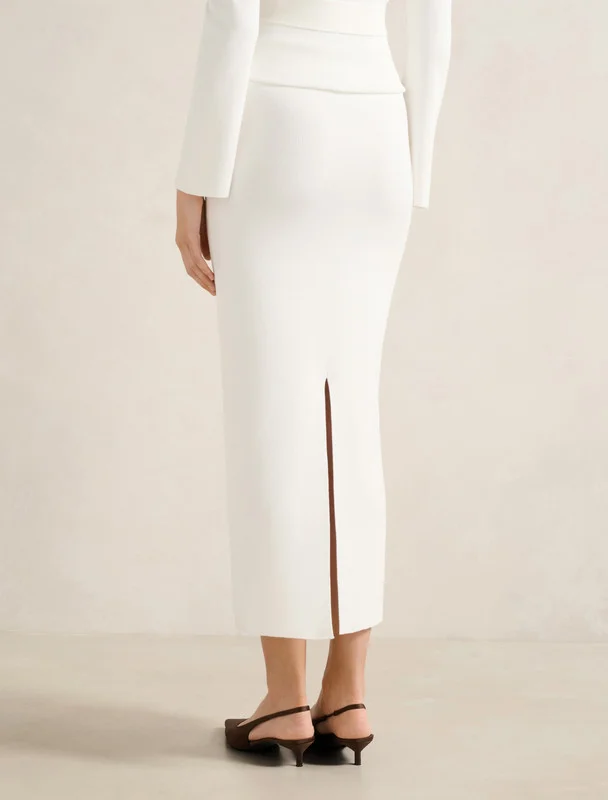 Forever New  Arabella Knit Midi Skirt for Women | Best Price UAE