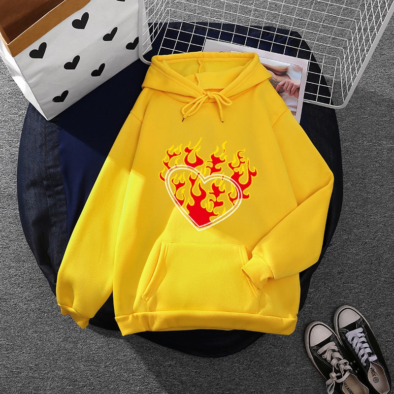 Generic 2021 wish autumn European and American wind cross-border foreign trade loose support small batch LOGO printing a generation of hair Yellow  - Image 1