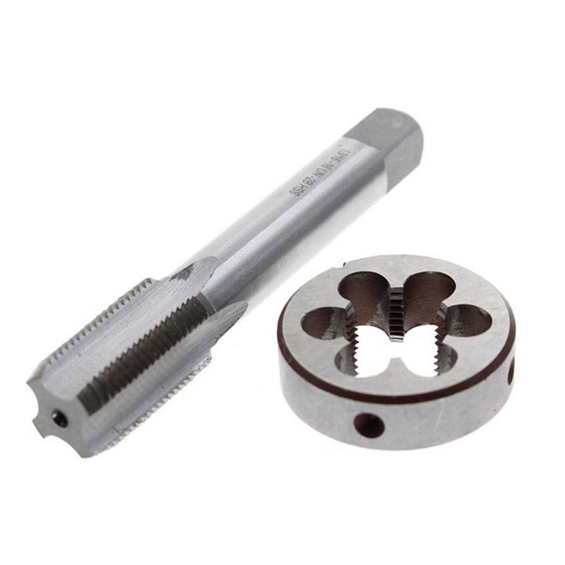 5/8''-24 Tap and Die Set High-speed Steel Right-hand Thread for Thread Restore - Image 3