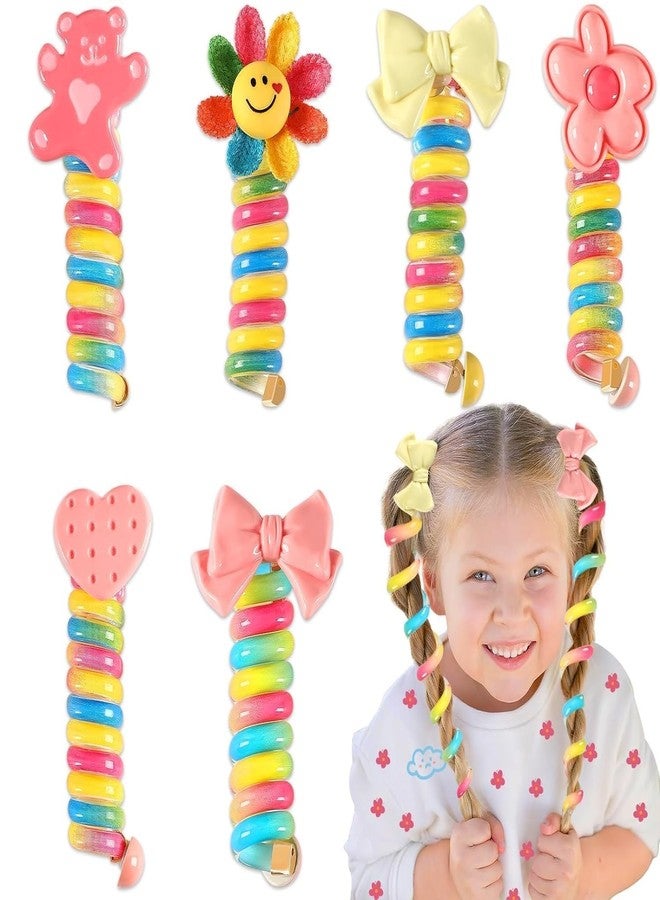 WECROO Cute Cartoon Character Hair Combs, Decorative Hair Accessories Invisible Stretchable Creaseless Hairpins for Girls Non-Slip Bangs Fixer Comb Clips Barrettes for Toddlers & Kids Hair Styling (Multicolor, Pack of 2) - Image 5