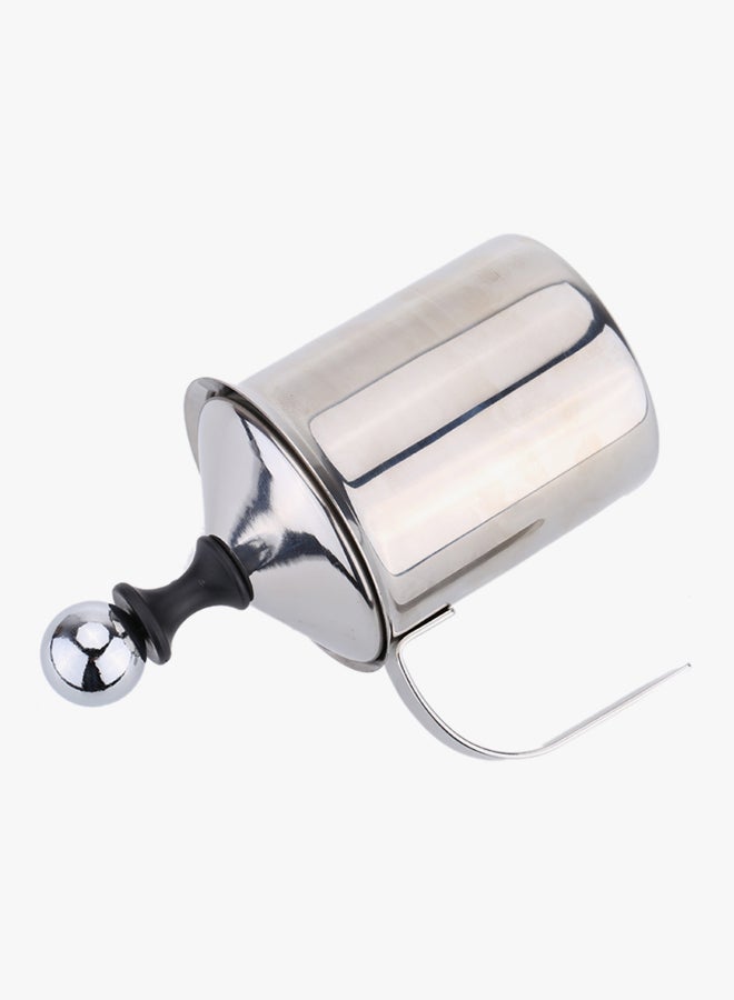 NIBEMINENT Stainless Steel Milk Frother Silver 400ml - Image 3