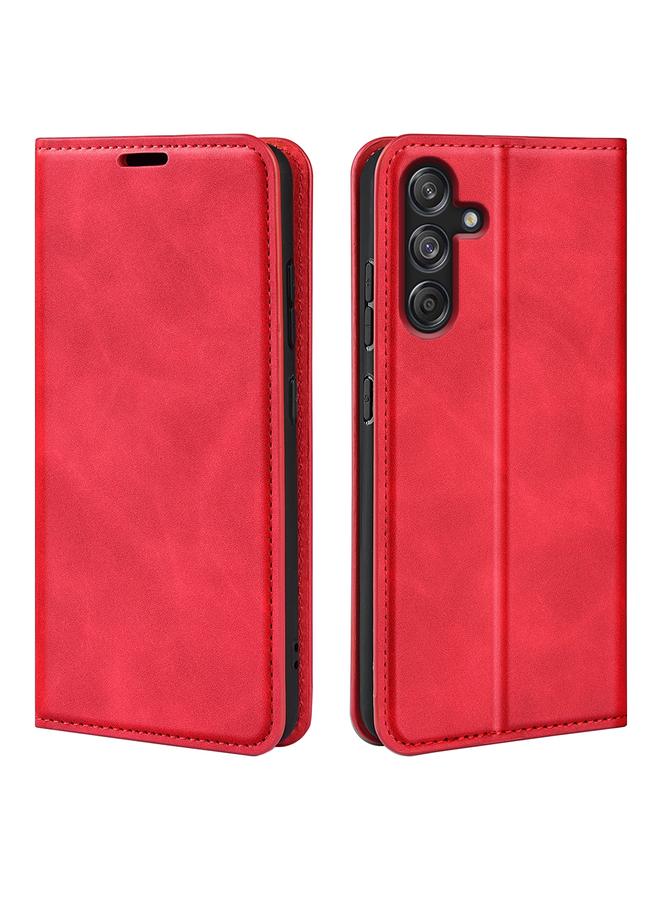 S-TOP Case For Samsung Galaxy M55 5G Retro-skin Magnetic Suction Leather Phone Case - Image 1