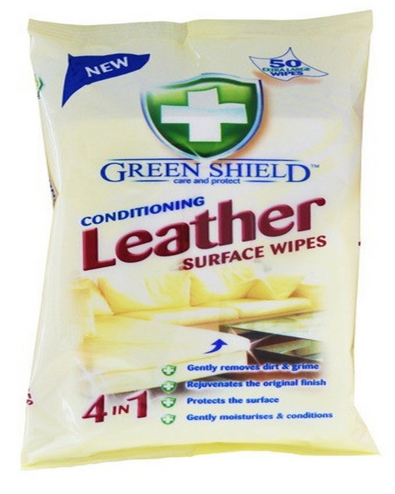 GREEN SHIELD Greenshield Conditioning Leather Wipes - Pack of 50 - Image 3