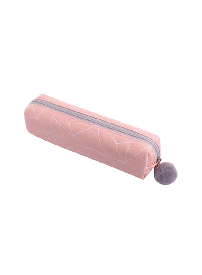 NIBEMINENT Concise Girls Student Pencil Case Pink