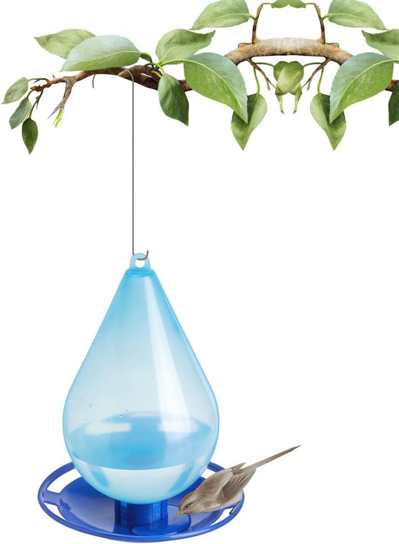 GGOOT Droplet Bird Waterer Bird Feeder Hanging Wild Bird Feeder Squirrel Proof Seed Food for Yard Garden Outdoor Decoration  - Image 1
