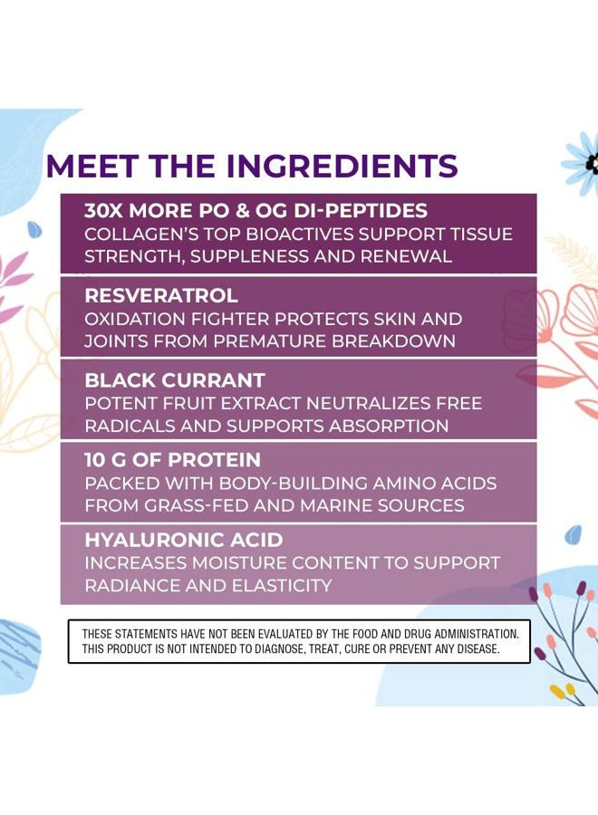Body Kitchen جمال الشباب المتقدم، مسحوق ببتيدات الكولاجين للشعر والبشرة والأظافر الجميلة، ريسفيراترول وحمض الهيالورونيك لدعم مكافحة الشيخوخة ومضادات الأكسدة، من حيوانات تتغذى على العشب (عبوة من 1) - Image 5