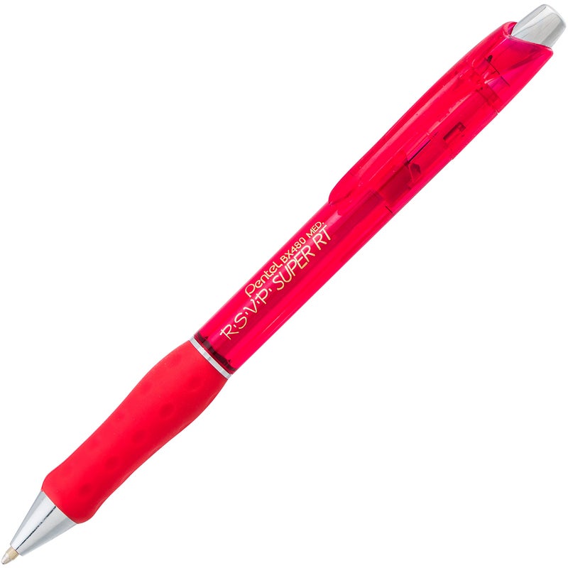 Pentel BX480BP8M R.S.V.P. Super RT Retractable Ballpoint Pen, 1 mm, Assorted Barrel/Ink, 8 Pack - Image 3