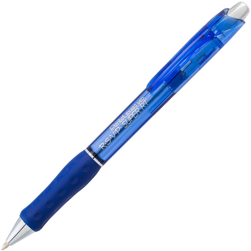 Pentel BX480BP8M R.S.V.P. Super RT Retractable Ballpoint Pen, 1 mm, Assorted Barrel/Ink, 8 Pack - Image 4