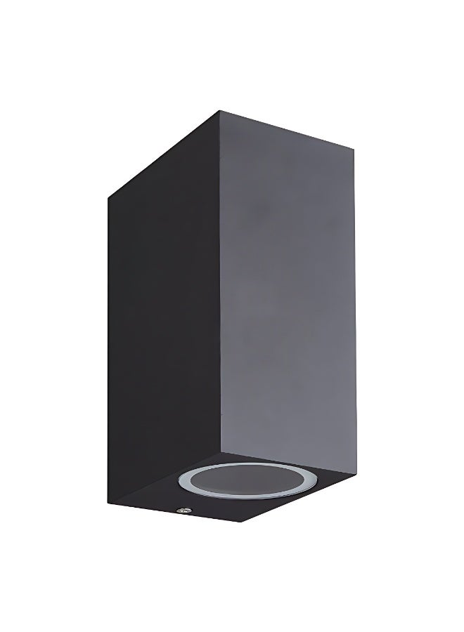 ETRONIK مصابيح حائط داخلية خارجية سوداء مقاومة للماء IP65 مصباح حائطي حديث من الألومنيوم لأعلى ولأسفل GU10 إضاءة حائطية لمدخل الرواق والسلالم عبوة من قطعتين - Image 3