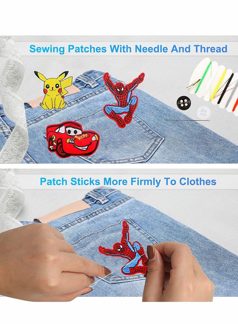 18 PCS Cute Embroidered Iron On Patches for DIY Projects, Perfect for Jackets, Hats, Backpacks and Jeans - Image 5