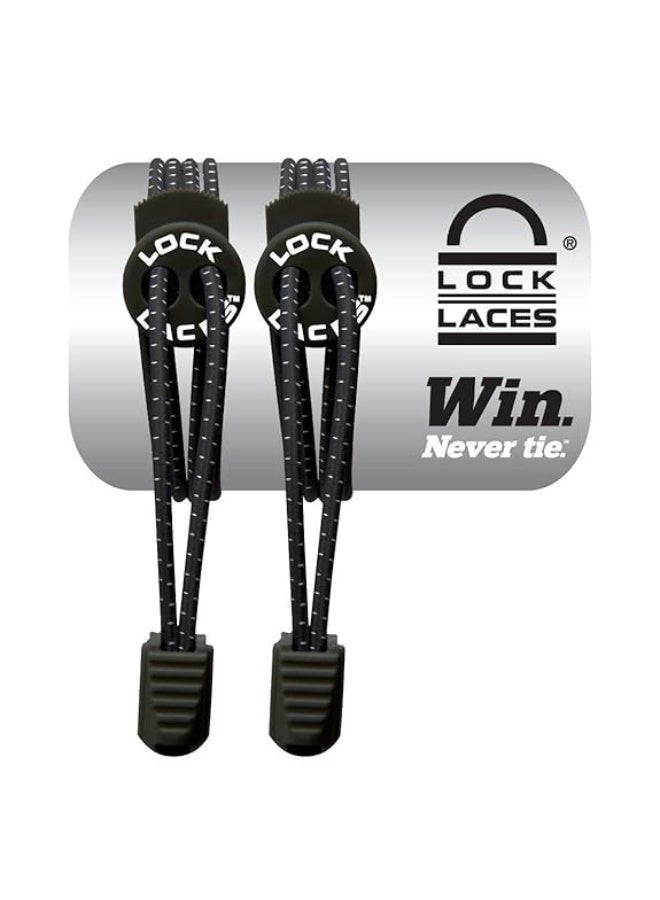 LOCK LACES - Elastic No Tie Shoelaces, One Size Fits All - Image 1