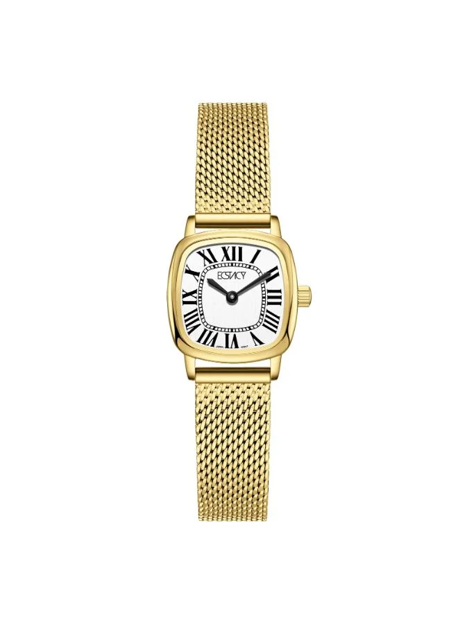 إكستاسي Women's Stainless Steel Analog Watch E25502-GMGW - 21mm mm
