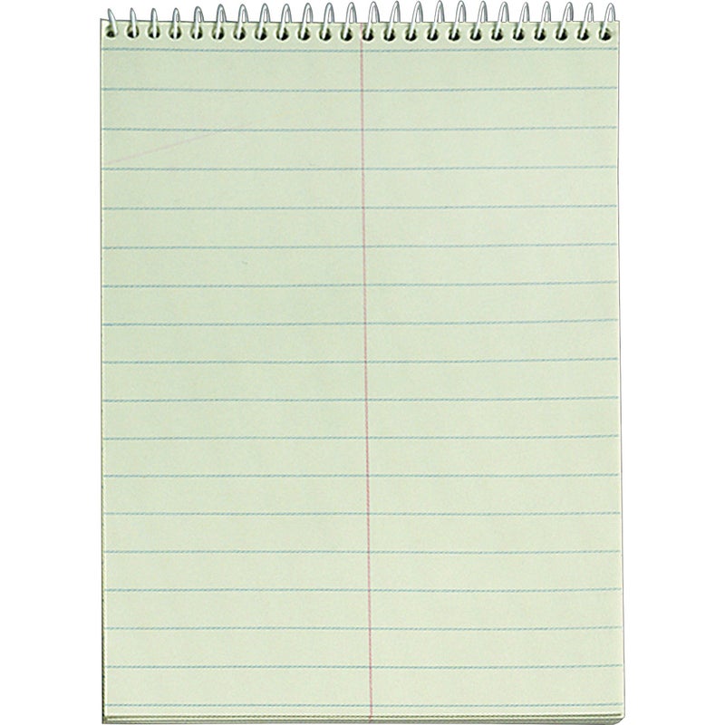 TOPS TOPS Steno Books 6 x 9 Gregg Rule Green Tint Paper 60 Sheets 12 Pack 8001 