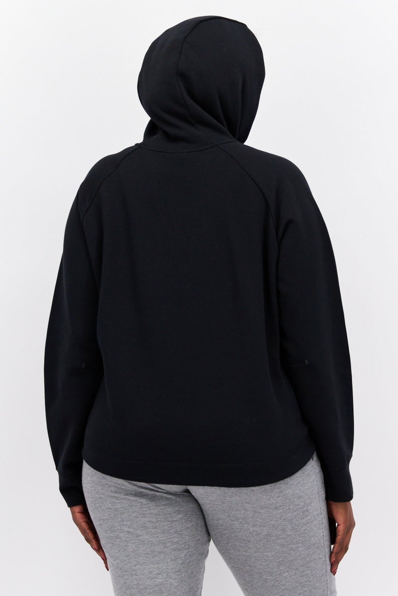 Nike سويت شيرت رياضي نسائي بغطاء رأس، أسود - Image 4