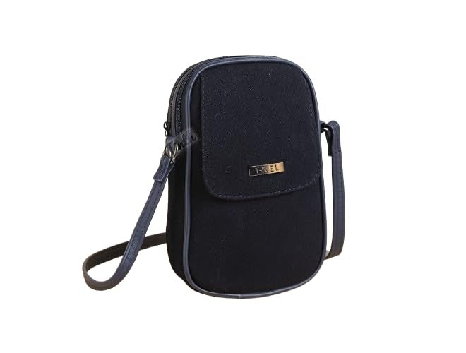 Tinth Girls Denim Adjustable Long Belt Smartphone Sling Bag - Image 1