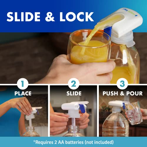 The Magic Tap Automatic Drink Dispenser - Hands-Free Beverage Dispenser for Fridge - Perfect for Milk, Juice - Gifts for Women & Men - 1 Pack, Black - Image 4