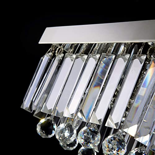 CRYSTA WORLD K9 Crystal Chandelier Modern Light Fixture(Warm White) (Design 12) L14/W14/H13 - Image 5