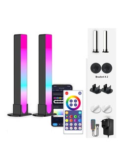 Smart LED Light Bars, RGB Lights with Multiple Scene Modes and Music Sync Mode Work, TV LED Backlight, Ambient Lighting Compatible with Alexa and Google Assistant