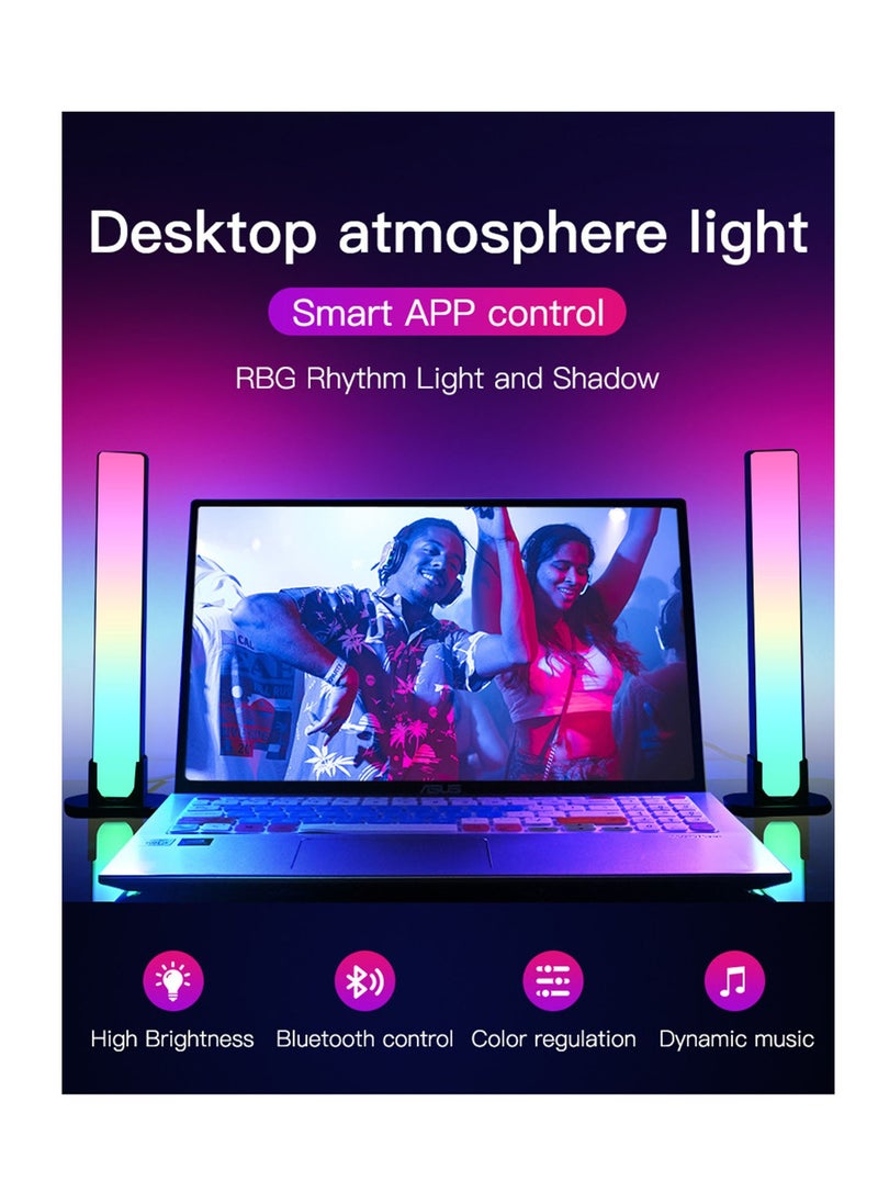 Excefore - Smart LED Light Bars, RGB Lights with Multiple Scene Modes and Music Sync Mode Work, TV LED Backlight, Ambient Lighting Compatible with Alexa and Google Assistant - Image 1