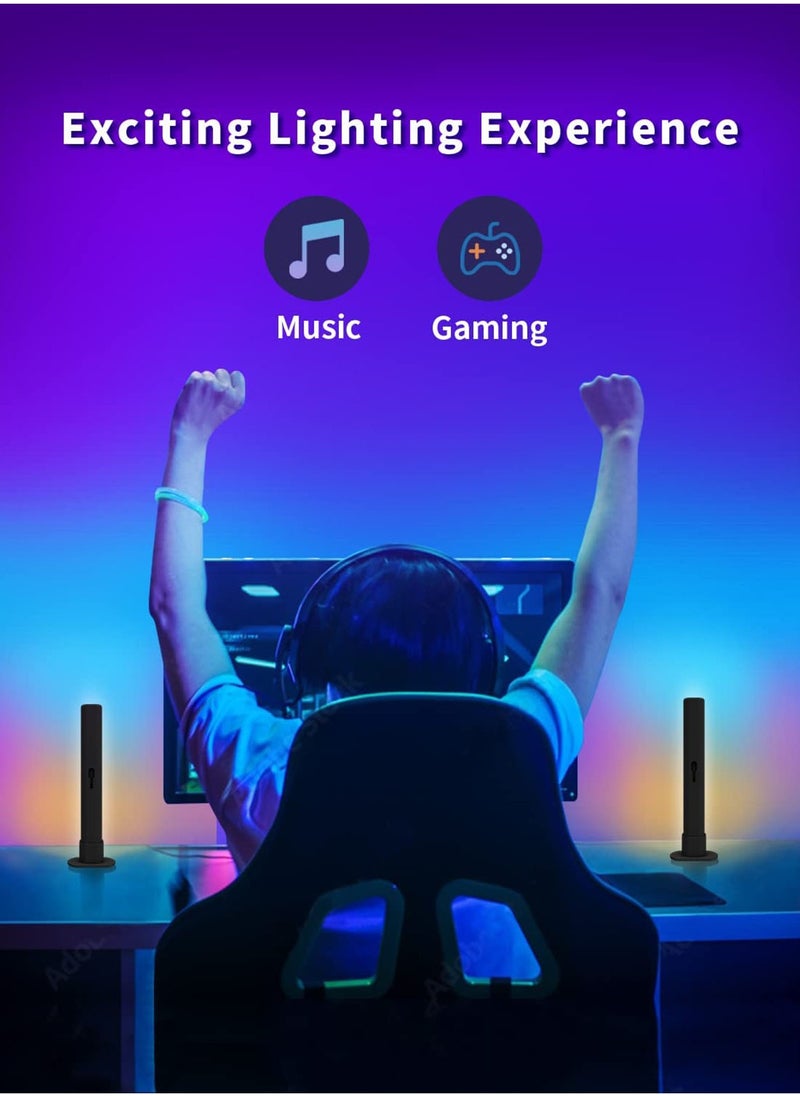 Excefore - Smart LED Light Bars, RGB Lights with Multiple Scene Modes and Music Sync Mode Work, TV LED Backlight, Ambient Lighting Compatible with Alexa and Google Assistant - Image 1