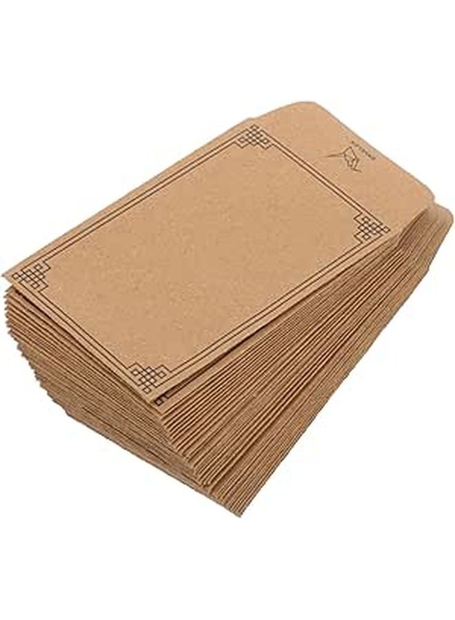 Self Adhesive Kraft Paper Envelopes 2.5x3.5 Inches For Seeds Coins Cards Storage - Image 1