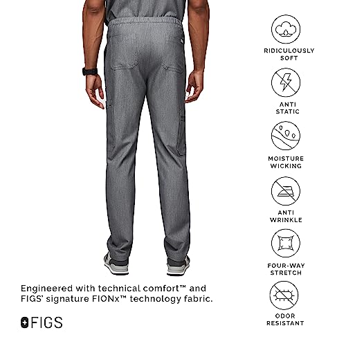FIGS Cairo Cargo Scrub Pants for Men – Graphite, Short L - Image 3