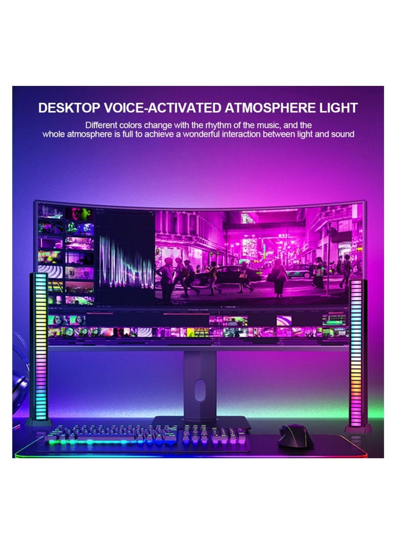 ARNO RGB Activated Music Rhythm Lamp Bar Decorative Sound Control LED Ambient USB Light Strips Multicolour  - Image 3