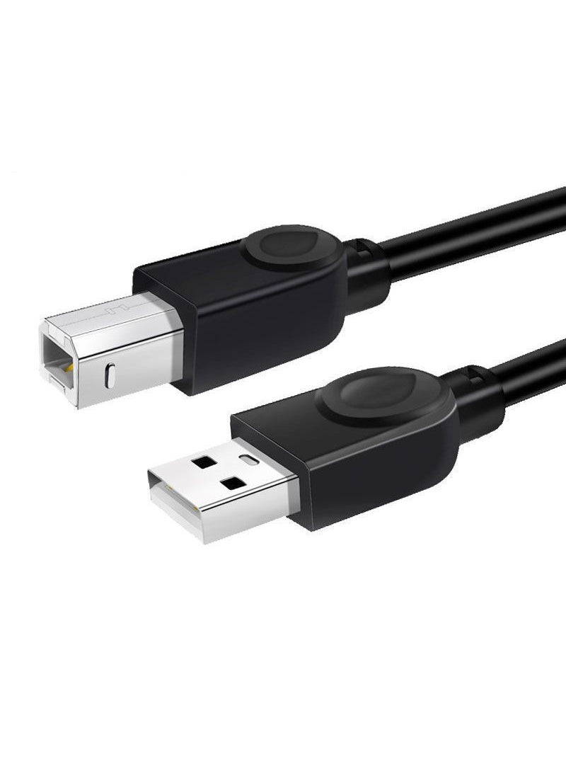 Generic Extended USB Printer Cable for Canon HP Epson Lenovo Black 1.5 m 