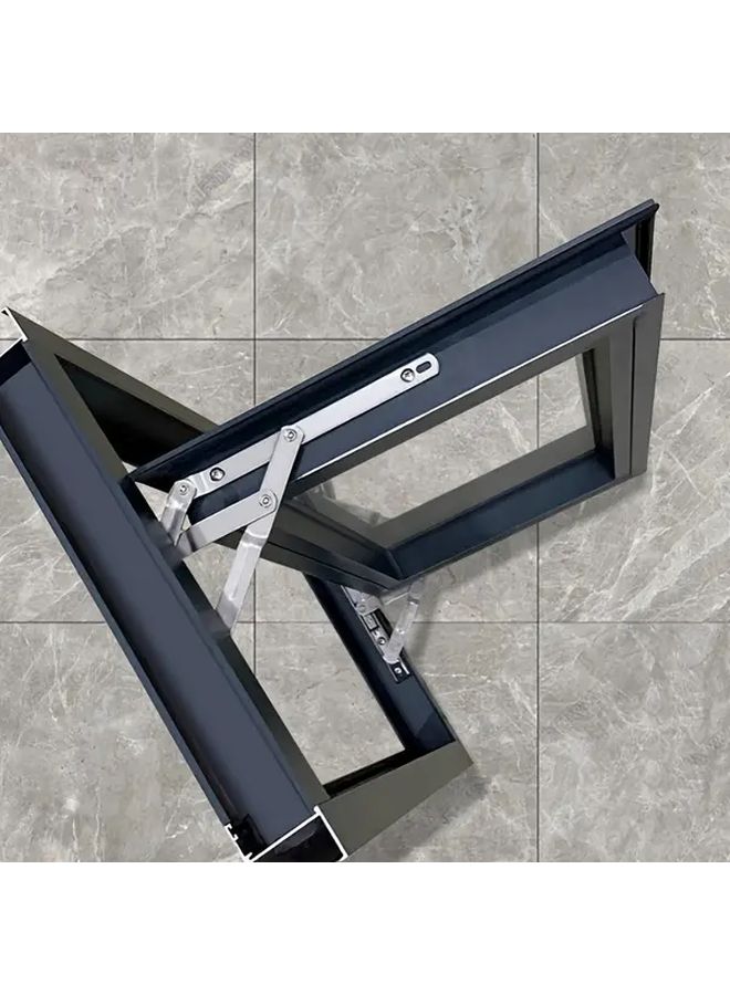 1 Piece 14 Inch Heavy Duty Stainless Steel Sliding Window Hinge Left Or Right Side Mount For Doors Cabinets Pantry Furniture Polished Easy Install Durable Sliding Track Mechanism - Image 5