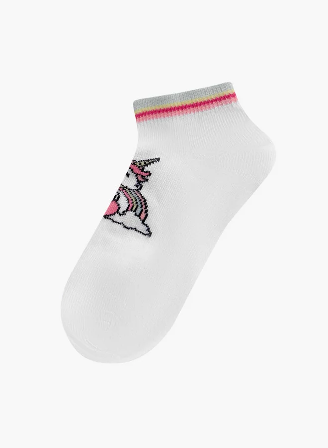 Flora Bella By Shoexpress Assorted Ankle Length Socks - Set of 5