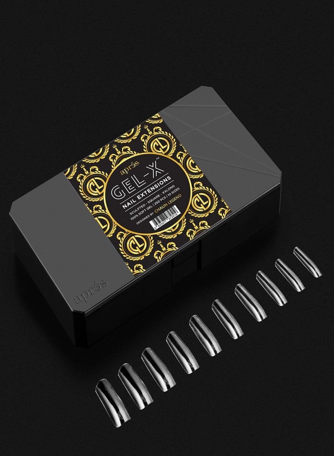 APRÉS x Chaun Legend Gel-X Box Of Nail Tips, Exclusive Sculpted Extra Extra Long, 10 Sizes 0-9, Soft Gel Tip Box (150pcs) - Image 3