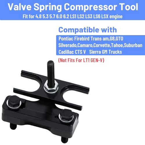 BOMLING Valve Spring Compressor Tool Fit for 4.8 5.3 5.7 6.0 6.2 LS1 LS2 LS3 LS6 Chevy LSX Camaro, Corvette, Trans am, GTO, G8, CTS V, GM Trucks, Engine 67605 - Image 2