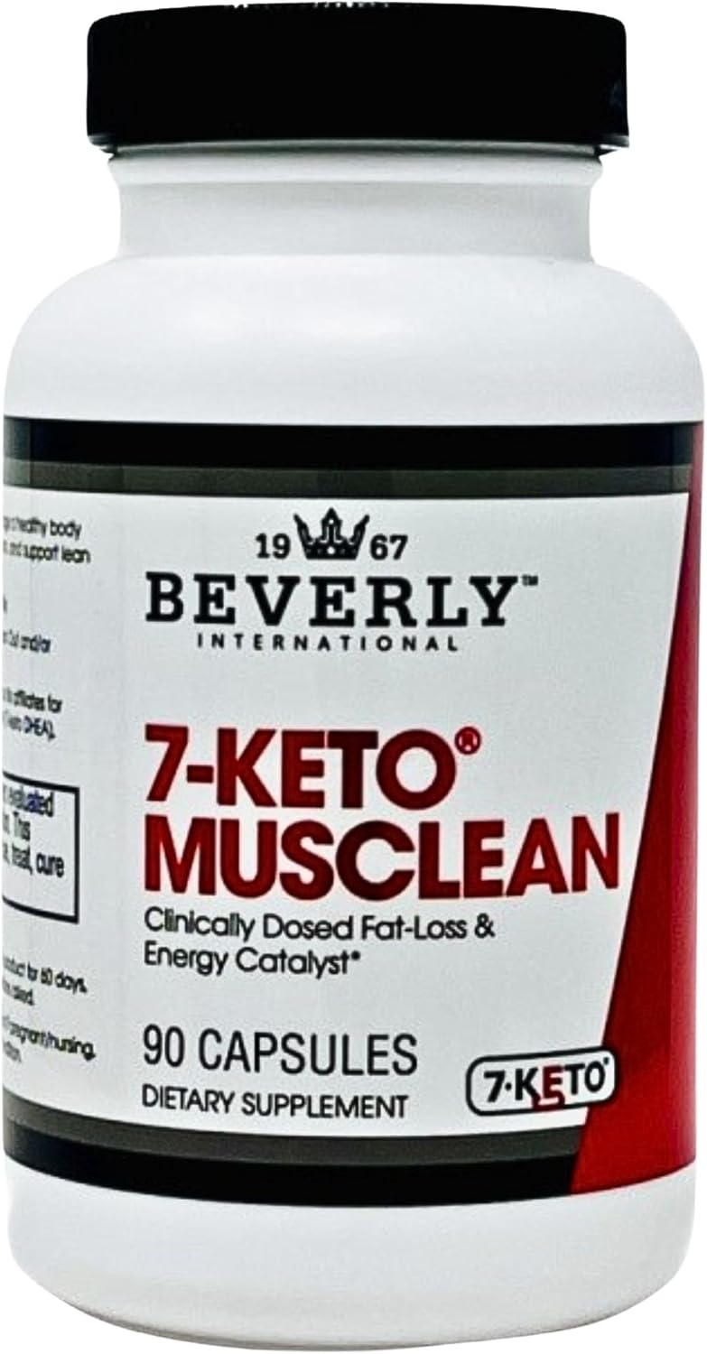 Beverly International 7Keto Musclean Lose up to 3X as Much Body Fat Without Losing Muscle Tone Potent Thermogenic Diet Pill for Men  Women Boost FatBurning Metabolism Keto Diet  Reduce overeating 90 caps - Image 1