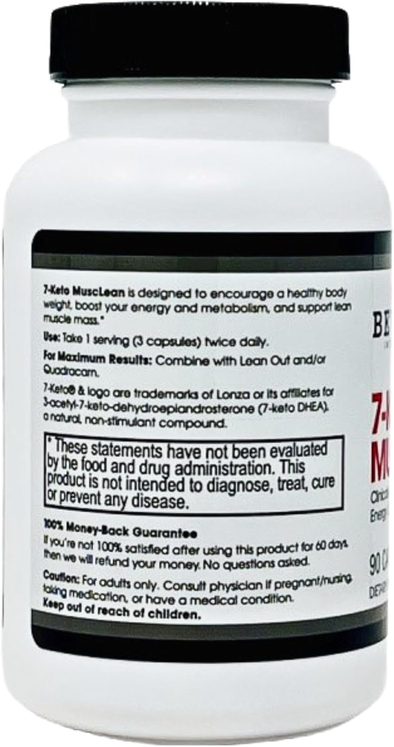 Beverly International 7Keto Musclean Lose up to 3X as Much Body Fat Without Losing Muscle Tone Potent Thermogenic Diet Pill for Men  Women Boost FatBurning Metabolism Keto Diet  Reduce overeating 90 caps - Image 2