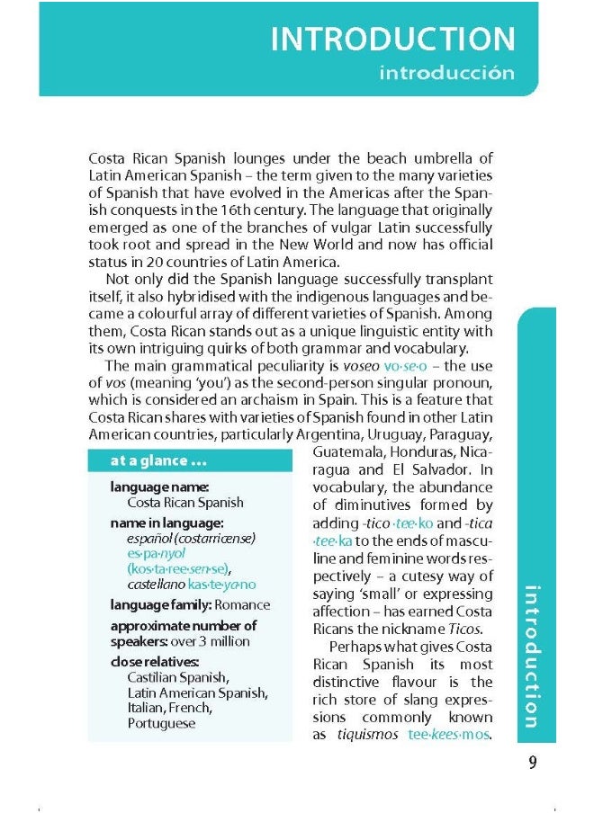 null - Costa Rican Spanish Phrasebook 5 - Image 1