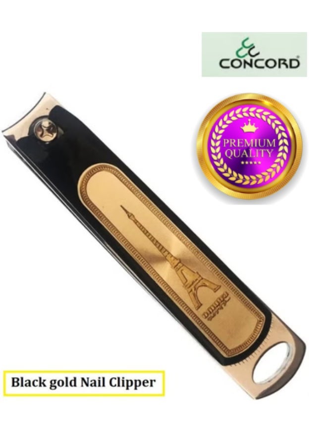 CONCORD Nail Clipper - Single -Black Gold - Image 1