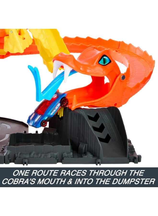 هوت ويلز مجموعة لعب سيتي بيتزا سلام كوبرا أتاك مع سيارة لعبة بمقياس 1:64 - Image 4