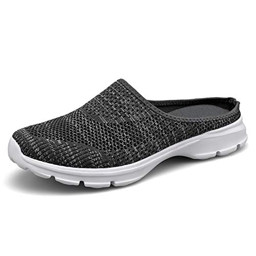 ChicWind Mule Clog Shoes for Women Outdoor Mesh Slip On House Sneakers Grey 5 - Image 1