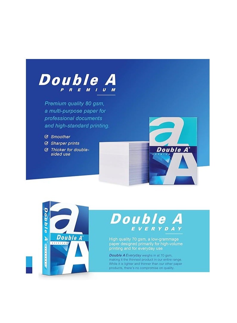 DOUBLE A PAPER A4 Pack of 5 Ream 80 Gsm - Image 5