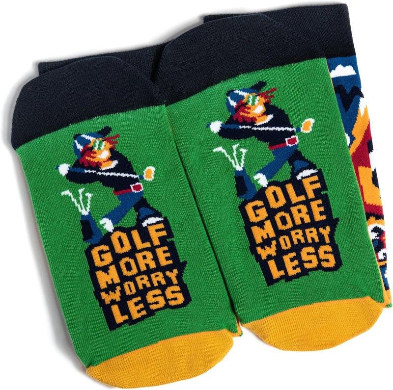 Lavley Funny Golf Socks - Fun gift for golfers - Unisex one size fits most - Great for birthdays or stocking stuffers - Image 5