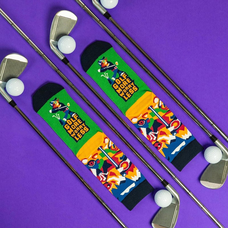 Lavley Funny Golf Socks - Fun gift for golfers - Unisex one size fits most - Great for birthdays or stocking stuffers - Image 4