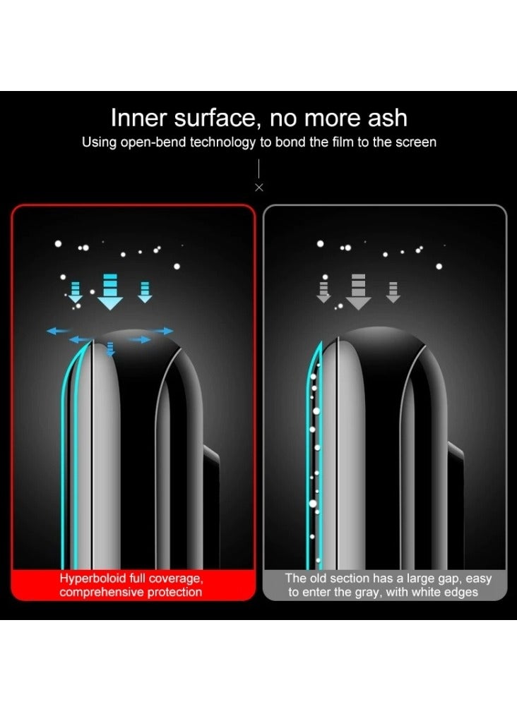 تيمبرد غلاس واقي شاشة ذو حافة سوداء من الزجاج المقوى متوافق مع هاتف Samsung Galaxy A24 4g - Image 5